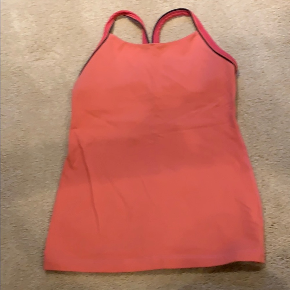 Lulu Lemon racer back tank w bralette